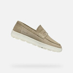Beige men's moccasins Geox Spherica ECUB-1 - Men's kremasta