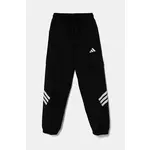Dječji donji dio trenirke adidas boja: crna, s tiskom, JJ4780