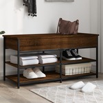vidaXL Klupa za cipele smeđa boja hrasta 100x42,5x50 cm drvena