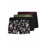 JACK & JONES Bokserice sivkasto zelena / miks boja / karmin crvena / crna