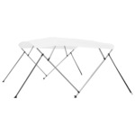 vidaXL Tenda bimini s 4 luka bijela 243 x 180 x 137 cm