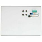 PLOČA MAGNETNA 58,5X43CM ALUMINIJSKI OKVIR NOBO BIJELA