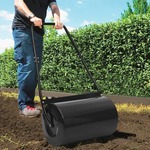 vidaXL Valjak za travnjak crni 63 cm 50 L