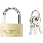 Sygonix SY-5045288 lokot 29.8 mm različito zatvaranje zlatno-žuta zaključavanje s ključem