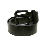 Regular belt with thorn buckle made of synthetic leather black crna
