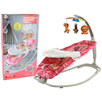 Jaje za ljuljanje s efektom vibracije 2u1 Giraffe - roza