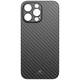 Black Rock Ultra Thin Iced stražnji poklopac za mobilni telefon Apple iPhone 15 Pro crna, karbon crna boja induktivno punjenje