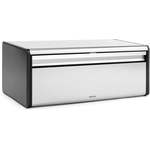 Brabantia Fall Front Bread Bin Square Front Matt Steel