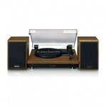 Gramofon LENCO LS-100WD, sa zvučnicima, bluetooth, drveni