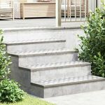 vidaXL Srebrna Metal 90 x 30 x 0.3 cm Protuklizne Stepenice Pravokutne