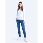 Big Star Woman's Shirt_ss_slim Trousers 115541 Denim-449 plava