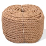 vidaXL Uže od 100% Jute 8 mm 500 m