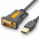 Ugreen adapterski kabel USB-A - DB9 RS-232 1,5 m (CR104): sivi