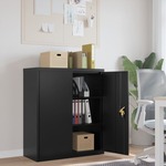 vidaXL Ormarić za spise crni 90 x 40 x 105 cm čelični