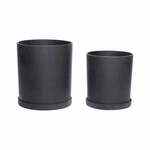Set od 2 crne tegle Hübsch Hureno Picco
