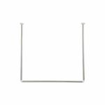 TENDANCE kutni držač zavjese za kadu 90-90-90cm, nehrđajući čelik, krom