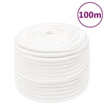 vidaXL Brodski konop svjetlobijeli 14 mm 100 m od polipropilena