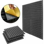 Veles-X Acoustic Pyramids Self-Adhesive 30 x 30 x 3 cm Anthracite