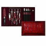 DuKaS Premium Line Solingen 252 set za manikuru Burgundy (+ kožna futrola)