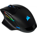 Corsair Dark Core RGB PRO gaming miš, optički, bežični, 16000 dpi/18000 dpi, 1000 Hz, crni/crveni