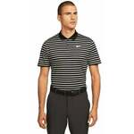 Nike Dri-Fit Victory Mens Striped Golf Polo Black/White 2XL