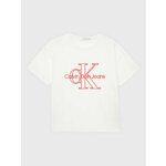 Calvin Klein Jeans T-shirt Monogram IG0IG01944 Bijela Regular Fit