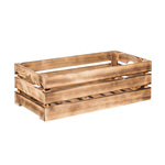 AtmoWood Drvena gajba od paljenog drveta 60 x 30 x 20 cm