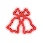 Forever Neon LED CHRISTMAS BELLS red FLNE17