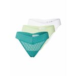 Calvin Klein Underwear Tanga gaćice petrol / svijetlozelena / bijela