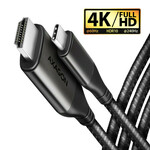 AXAGON USB 2.0 Type C HDMI 2.0 transformator Crno 1.8m RVC-HI2MC
