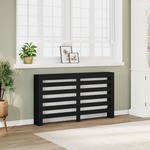 vidaXL Pokrov za radijator crni 149x20x82 cm konstruirano drvo