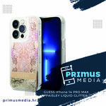 GUESS zaštita za APPLE iPHONE 14 PRO MAX (PAISLEY LIQUID GLITTER)