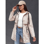 Kurtka damska parka GLAMJACKET jasnobeżowa Dstreet kremasta