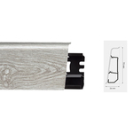 Lajsna za laminat ARBITON PVC Indo duljina 2,5m - visina 70mm - 20 burgos oak