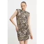 Haljina Just Cavalli boja: bež, mini, uska, 78PAOE01 CJ110