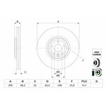 Kočni disk BOSCH 0 986 479 G33