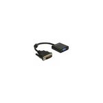 Adapter DELOCK, DVI-D 24+1 (M) na VGA (Ž), crni