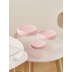 Sinsay - Spremnik za hranu 3 pack pastelnoružičasto SS 2025 357DI-03X