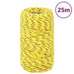 vidaXL Brodski konop žuti 2 mm 25 m od polipropilena