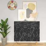 vidaXL Samoljepljiva folija za namještaj boja crni kamen 500x90 cm PVC