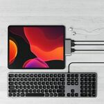 Satechi Aluminium TYPE-C Mobile Pro Hub (HDMI 4k,1x Jack 3mm,1x USB-A,1x USB-C) - Space Grey