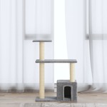 vidaXL Penjalica za mačke sa stupovima za grebanje svjetlosiva 70 cm
