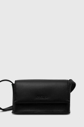 Crossover torbica Calvin Klein Calm Tailoring K50K511591 Ck Black Leather BEH