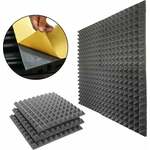Veles-X Acoustic Pyramids Self-Adhesive 50 x 50 x 5 cm Anthracite