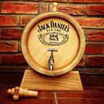 Ručno izrađena Jack Daniels hrastova bačva s slavinom i postoljem
