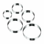 Set s 5 okruglih kalupa za kolačiće Metaltex Cookie Cutters