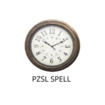 PLATINET OKRUGLI ZIDNI SAT SPELL, tihi mehanizam