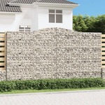 vidaXL Lučne gabionske košare 20kom 400x50x220/240cm pocinčano željezo