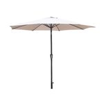 Alu suncobran s polugom 270 cm, Taupe