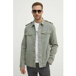 Traper jakna Pepe Jeans EATON COLOUR FIELD JACKET za muškarce, boja: zelena, za prijelazno razdoblje, PM403000